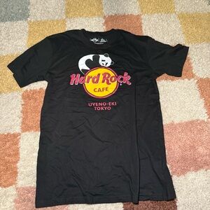 Hard Rock Cafe Black Tee with Red and Yellow Logo